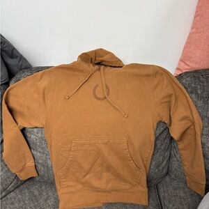 Cozy Tan Hoodie with Front Pocket western theme